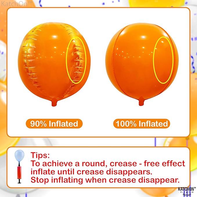 KatchOn, Big 22 Inch Orange Balloons - Image 3