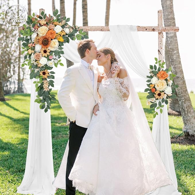 Wedding Arch Flowers Kit, Artificial Flower Arch Decor - Image 7
