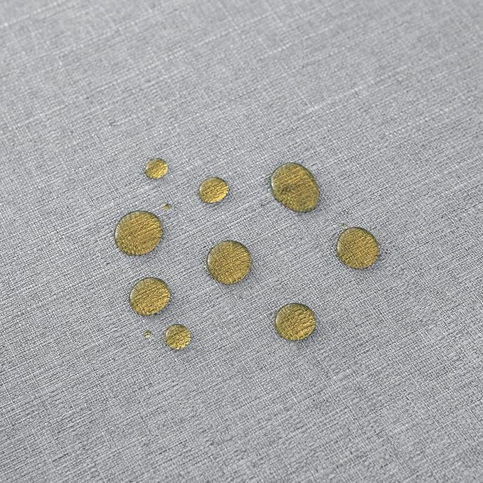 NLMUVW Light Grey Linen Table Cloth - Image 4