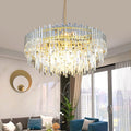 Gold Copper Crystal Chandelier Lighting 31'' by Lt-vtLighting