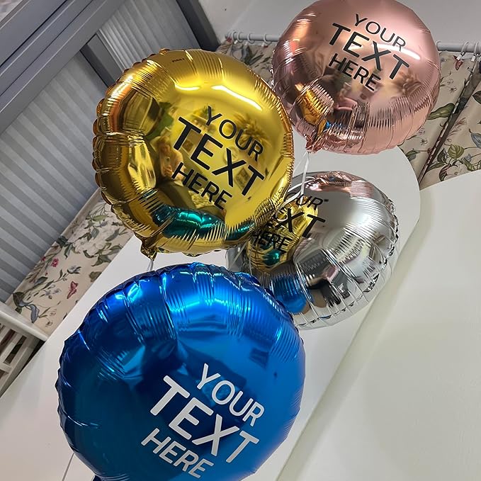 Сustom balloons Name Personalized foil Balloon round 19 inch satin and glossy - Image 5