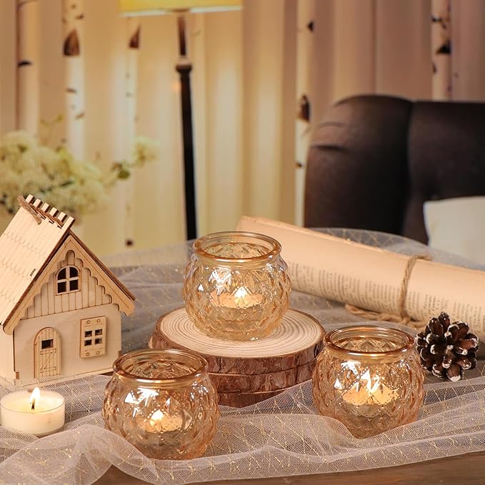 DARJEN 48Pcs Gold Votive Candle Holders - Image 3