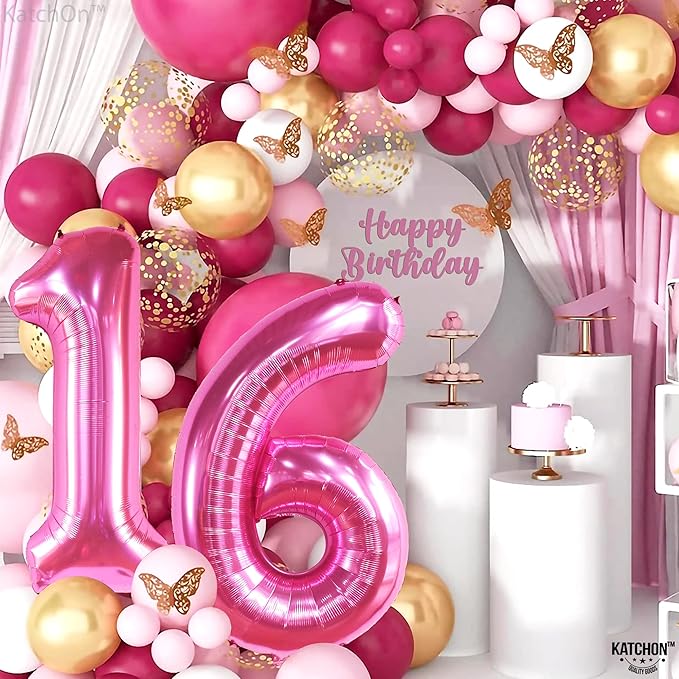 KatchOn, Hot Pink 16 Balloon Numbers - Image 6
