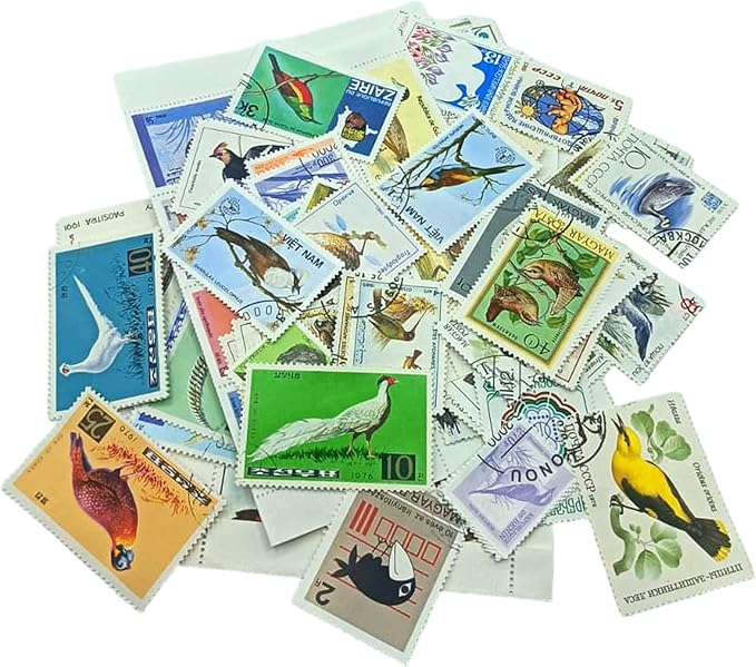 IMPACTO COLECCIONABLES – 100 Bird-Themed Stamps Collection - Image 2