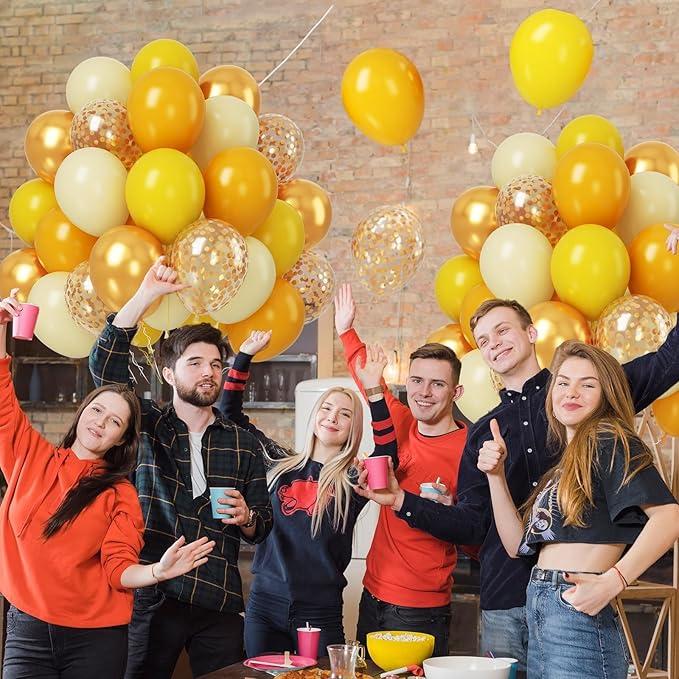 Paready Yellow and Gold Balloon Set - Image 7