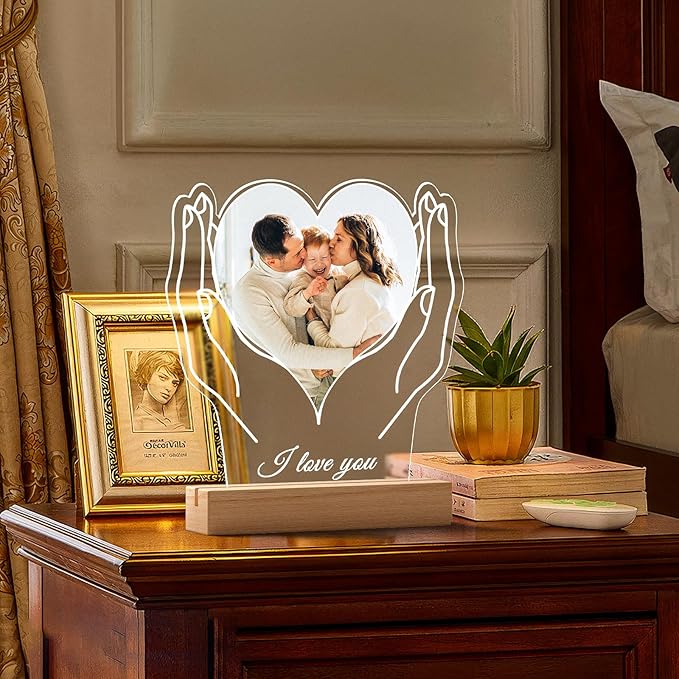Custom Picture Frame with Photos, Customized Acrylic Plaque Photo Frames with - Image 6