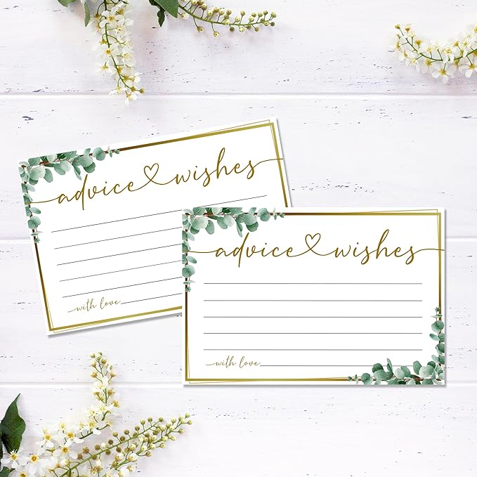 50 Advice and Wishes Cards, Double Sided Fill-In Advice Cards - Image 5