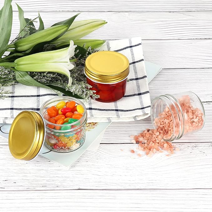 Betrome 4 oz Clear Glass Jars - Image 5