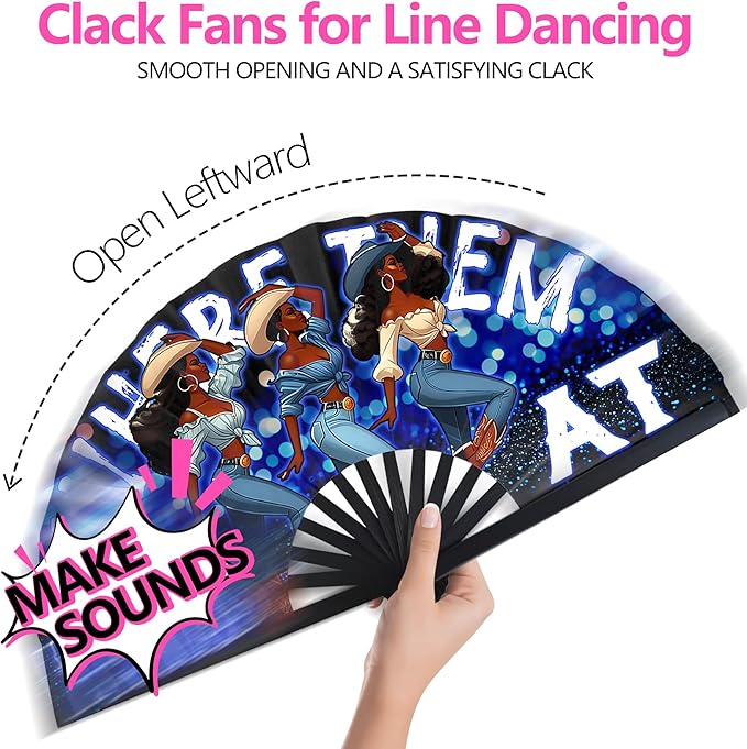 Boots On The Ground Hand Fan, Where Them Fans At Folding Fans, Clapping - Image 2