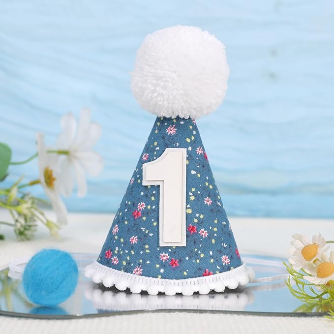 WAUAO Floral 1st Birthday Hat - Image 8