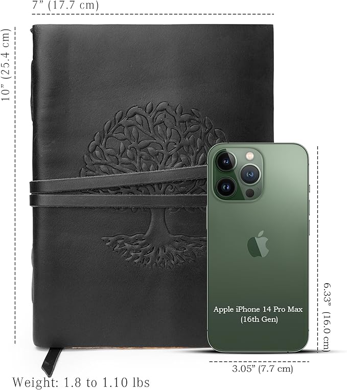 LUXEORIA Tree Of Life Leather Journal - Image 2