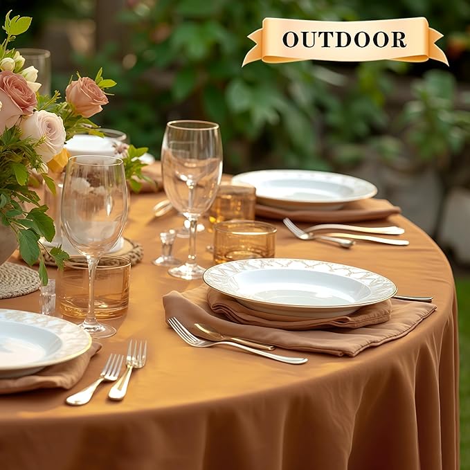 sancua Round Tablecloth 70 Inch - Image 4