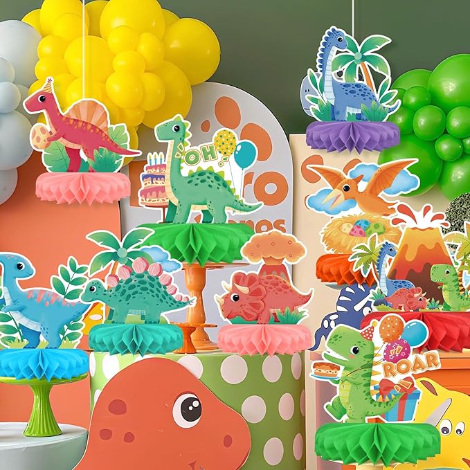Dinosaur Birthday Party Supplies Kit - Image 4
