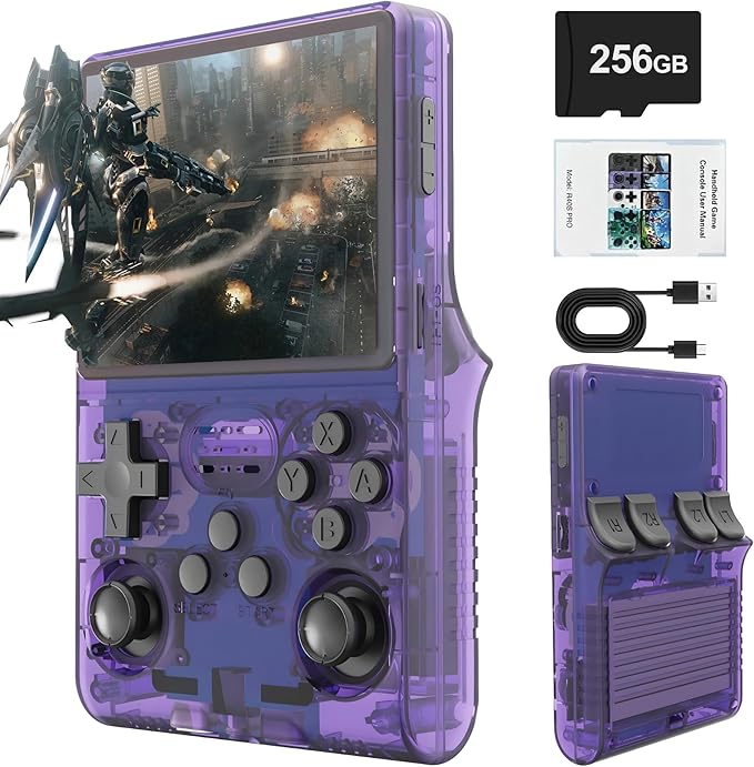 R40S PRO Retro Gaming Console, 30000+ HD Games Handheld Game Console, 3800mAh by OROMVO