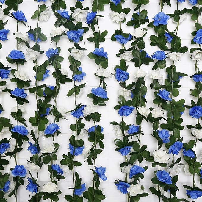 12 PCS 98.4 FT Artificial Flower Garland Rose Garland - Image 5