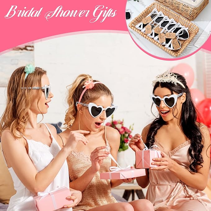Vabean Wedding Heart Sunglasses Bulk Wedding Gifts Bachelorette Bridal Party - Image 3