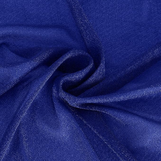 Royal Blue Wedding Arch Draping Fabric 2 Panels 29" x 20 FT Blue Wedding Drapes - Image 7