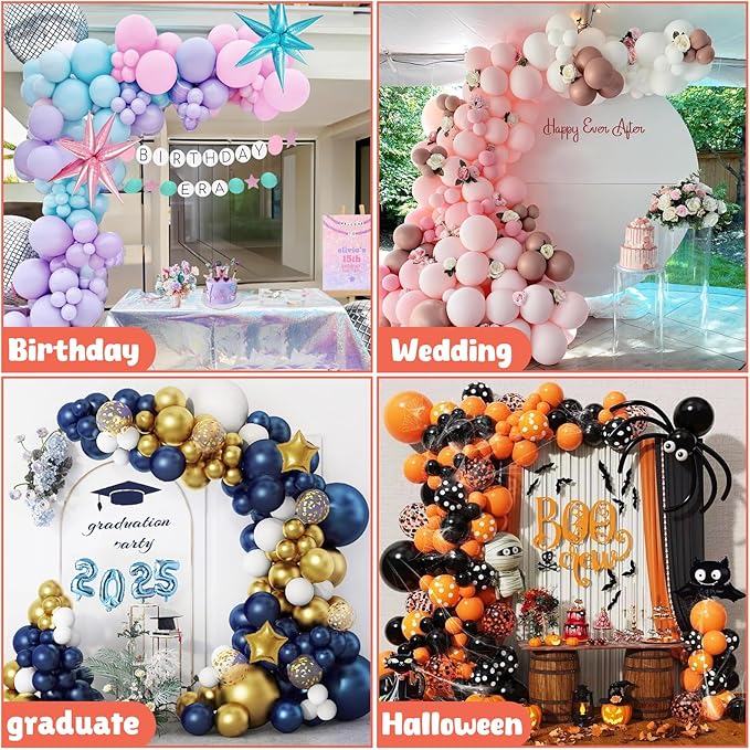 AerWo Balloon Arch Kit 8.2FT & 6FT, Free Bending Top Half Balloon Arch Stand - Image 7