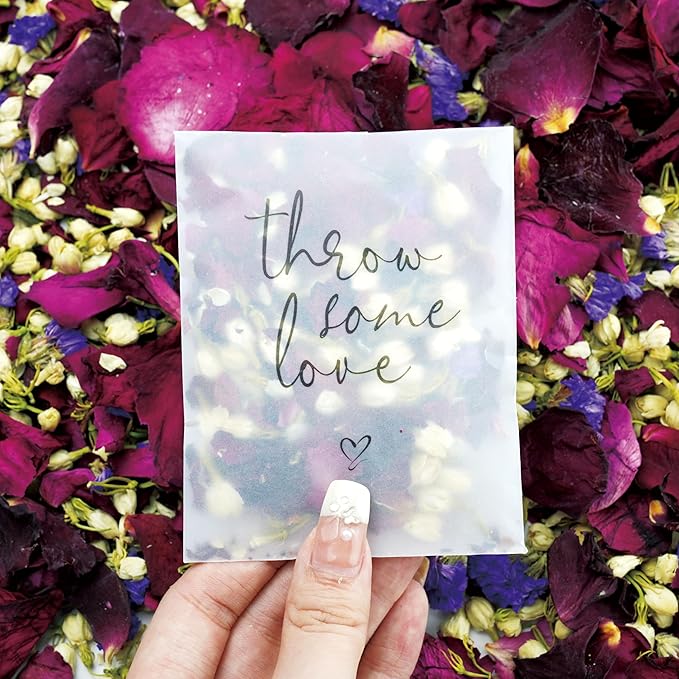 Rainbow Pana 50 Pack Prefilled Confetti Packets | Biodegradable Confetti by RainbowPana