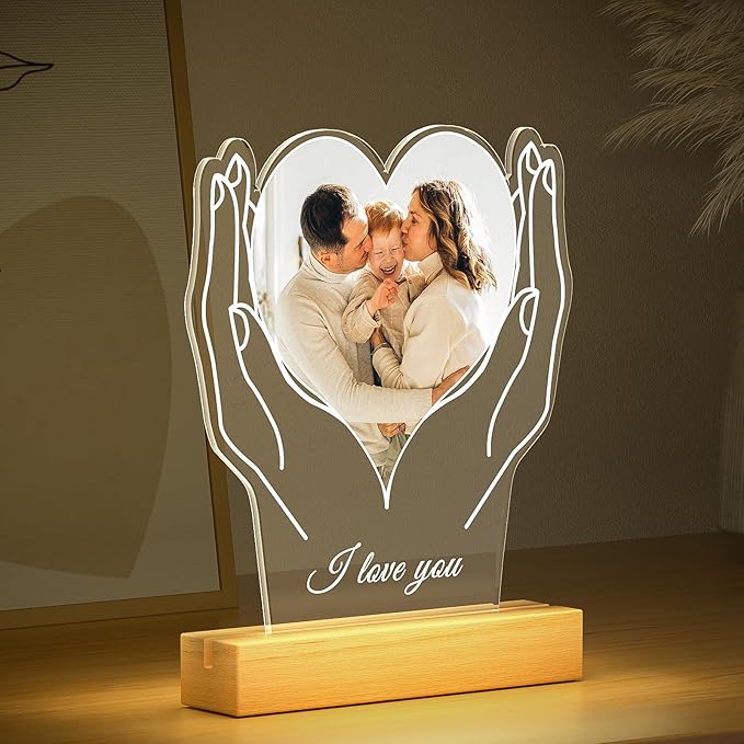 Custom Picture Frame with Photos, Customized Acrylic Plaque Photo Frames with - Image 2