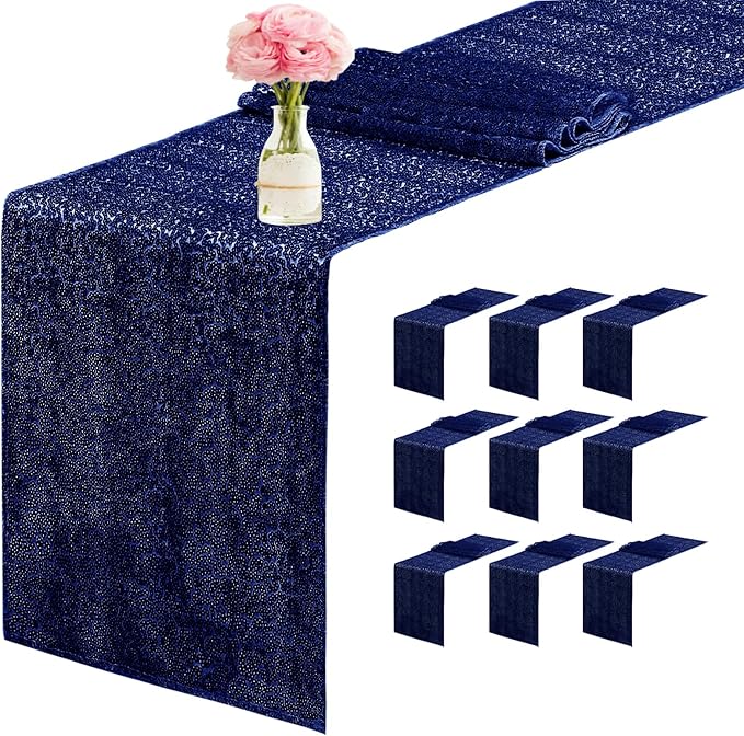 10 Packs 12 x 72 inches Sequin Table Runner by Unknown