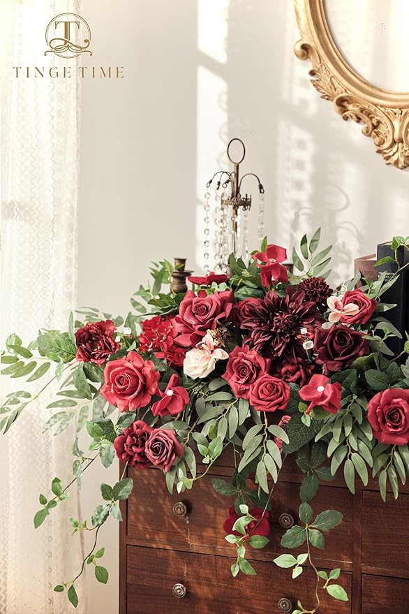 TINGE TIME Artificial Sweetheart Flower Swag - Image 6