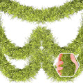 50 Feet Christmas Foil Fringe Banner Metallic Tassle Garland Metallic Backdrop by Ferwzsr
