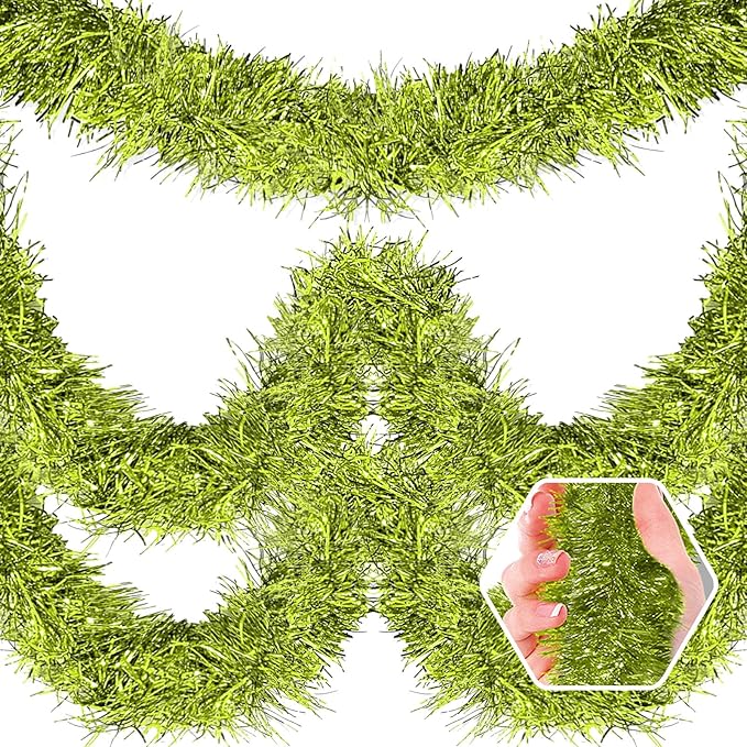 50 Feet Christmas Foil Fringe Banner Metallic Tassle Garland Metallic Backdrop by Ferwzsr