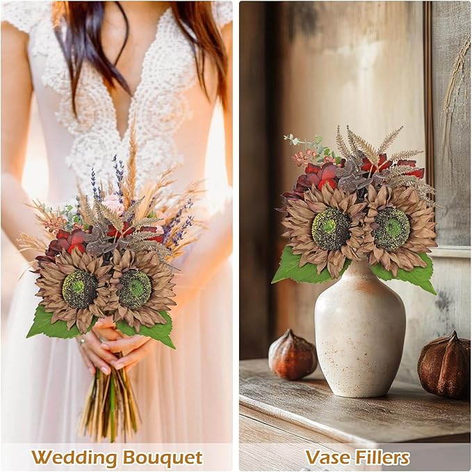 Silk Sunflowers Artificial Flowers - Image 7