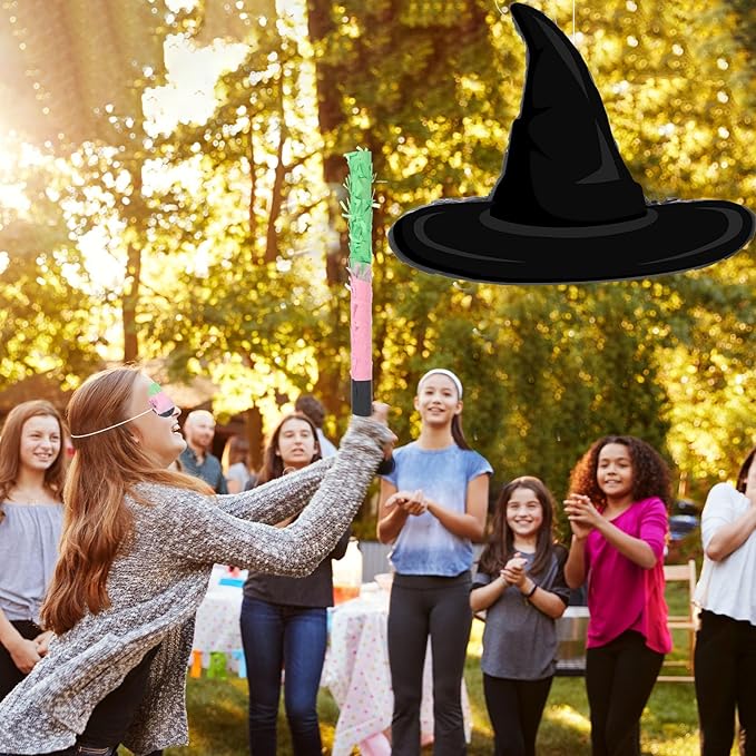 Kasyat Witch Hat Piñata Party Game Set Halloween Theme Piñata - Image 5