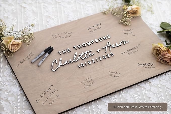 Personalized Last Name Guest Book, Unique Guest Book Sign, Custom Alternative - Image 2