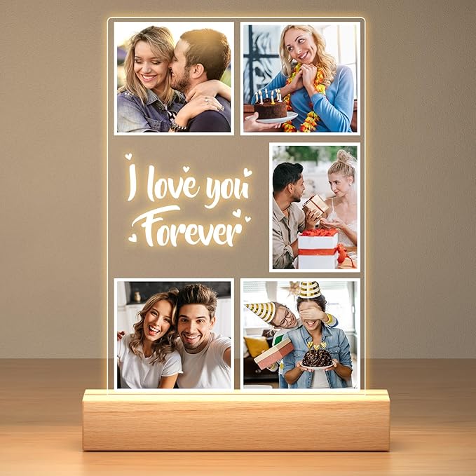 Custom Picture Frames with Photos, Customized Photo Frame with Night Light - Image 8