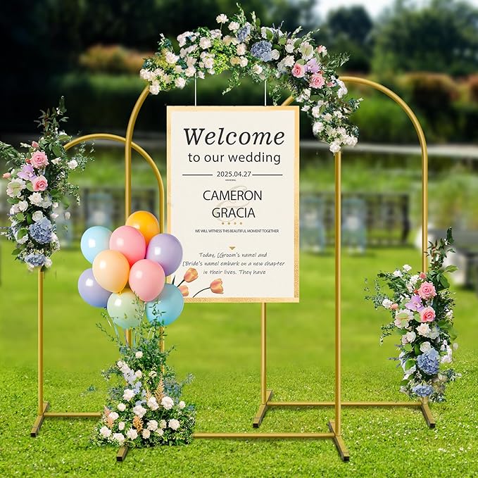 Metal Arch Backdrop Stand, Stable Arched Background Stand - Image 7