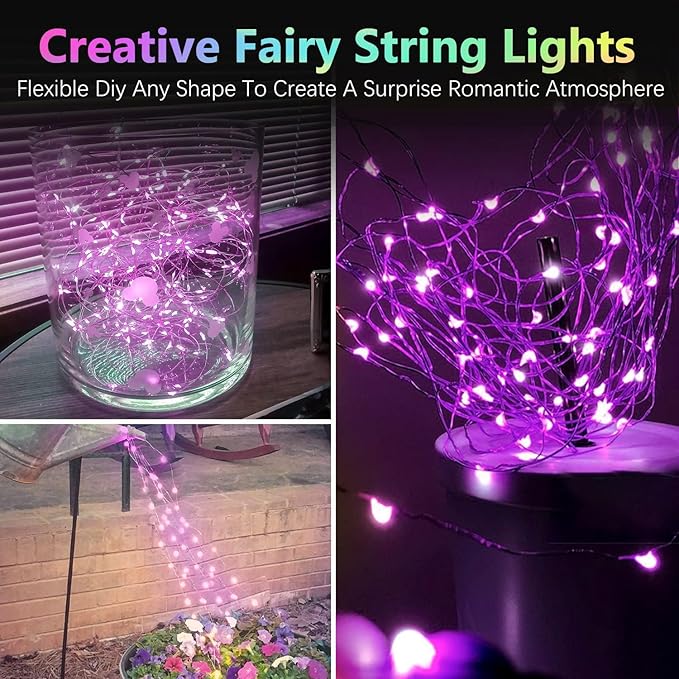 2 Pack 100LED Battery Operated Fairy Lights - Image 3