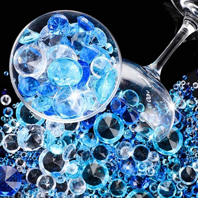 Hicarer 800 Pieces Diamond Decorations Acrylic Diamond Table Scatter Crystals - Image 3