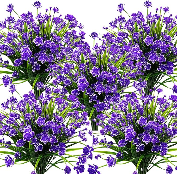 10 Bundles Artificial Daffodil Outdoors Flowers by Grunyia