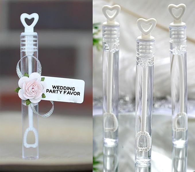 Big Mo's Toys 40 Pack Mini Heart Bubble Wands – Great Wand Bubbles Party Favors - Image 3
