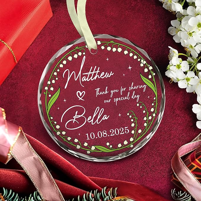 Personalized Wedding Favor Christmas Ornaments - Image 2