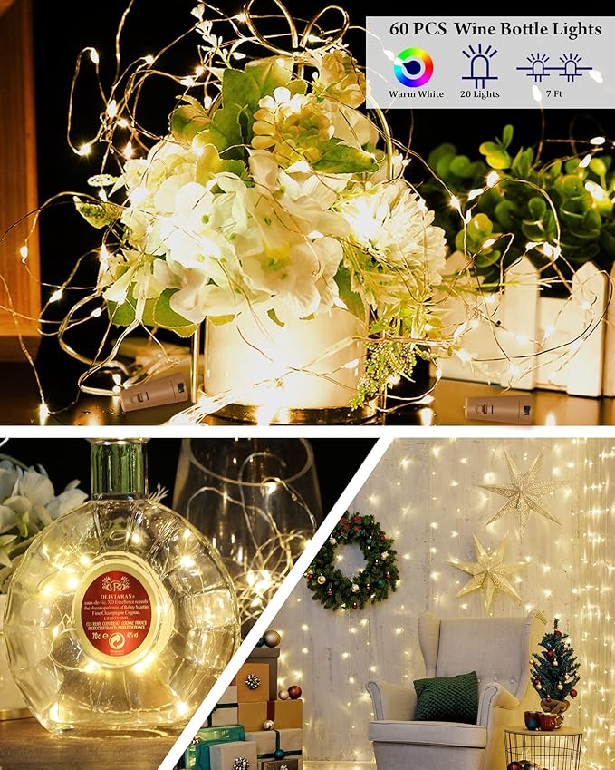 Hortsun 60 Pack Wine Bottle Lights - Image 5