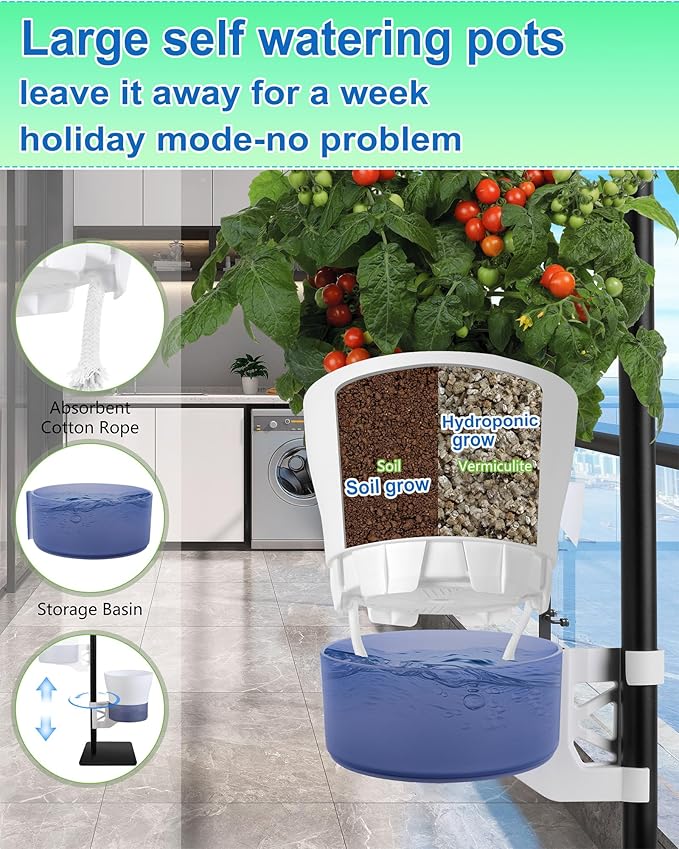 Indoor Plant Hydroponics Growing System Tower Kit - Image 6