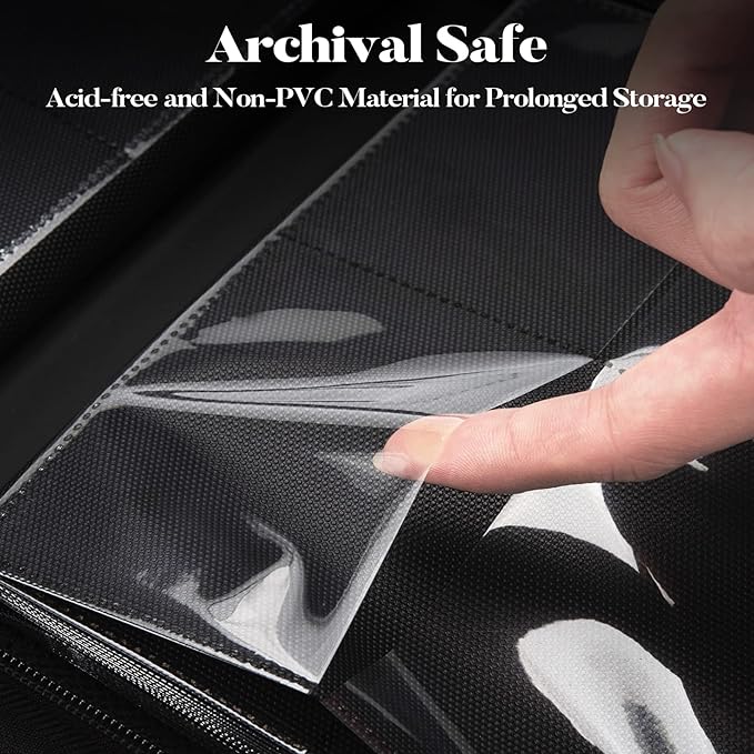 Premium 4 Pocket Zip Card Binder, Trading Card Binder - Image 4