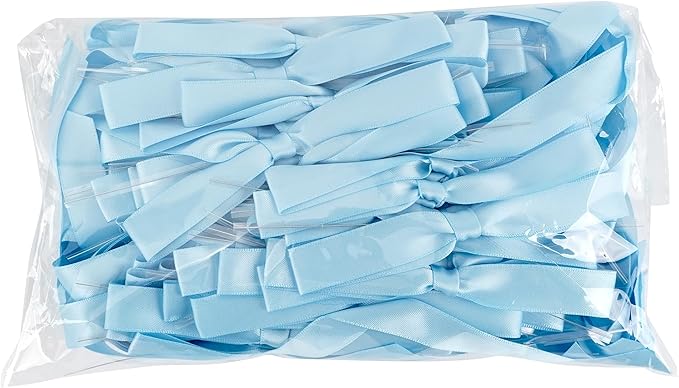 50 PCs Blue Bow 5 Inch Long Tail Bows - Image 8