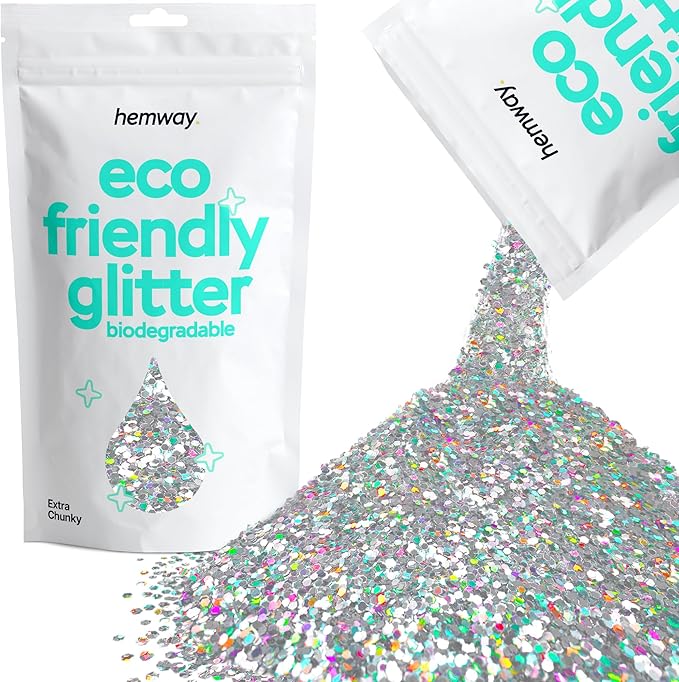 Hemway Eco Friendly Biodegradable Glitter 100g / 3.5oz Bio Cosmetic Safe by Hemway