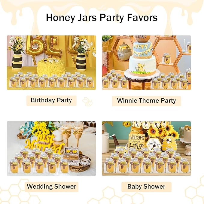 Aliggbent 35 Pack Small Honey Jars - Image 3