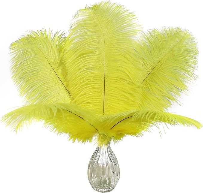 Ballinger Fluorescent Yellow Ostrich Feathers by Ballinger