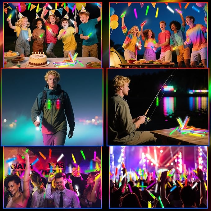 54Pcs Glow Sticks - Image 7