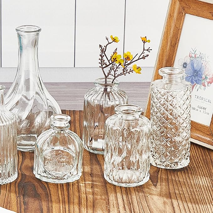 20 Pcs Prismatic Flower Bud Vases, Loose Transparent Flower Bud Vases, Small - Image 5