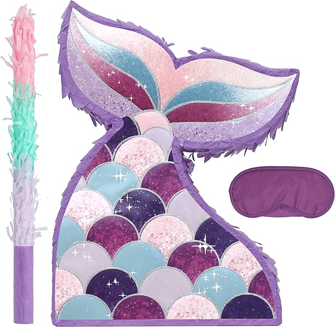 Mermaid Tail Pinatas Bundle by Birchio