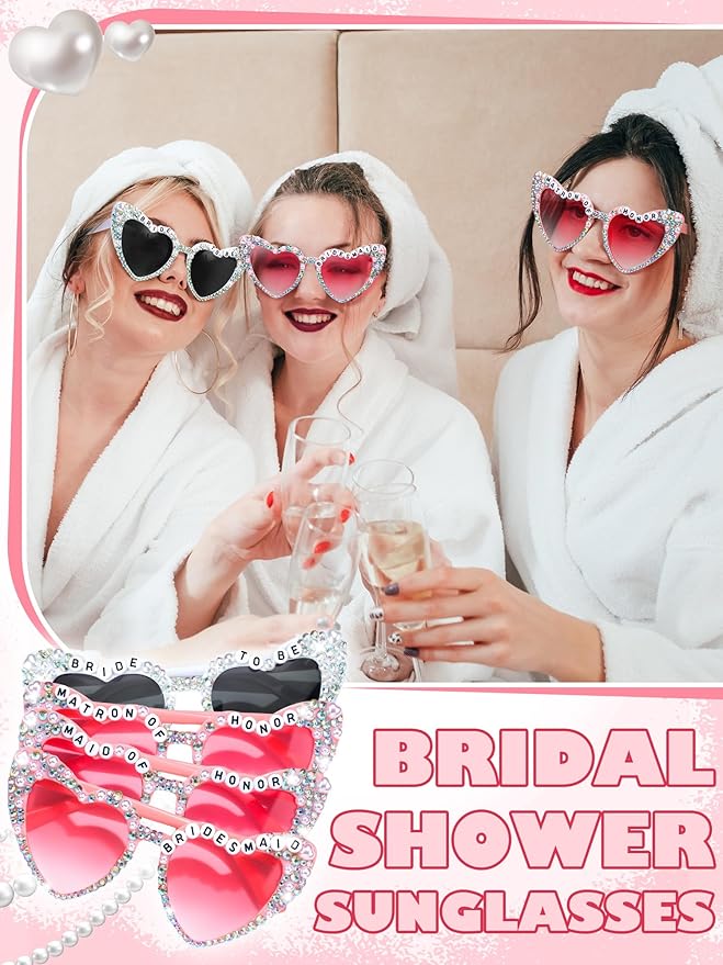 6 Pcs Bride Sunglasses Bachelorette Sunglasses Party Favors - Image 5