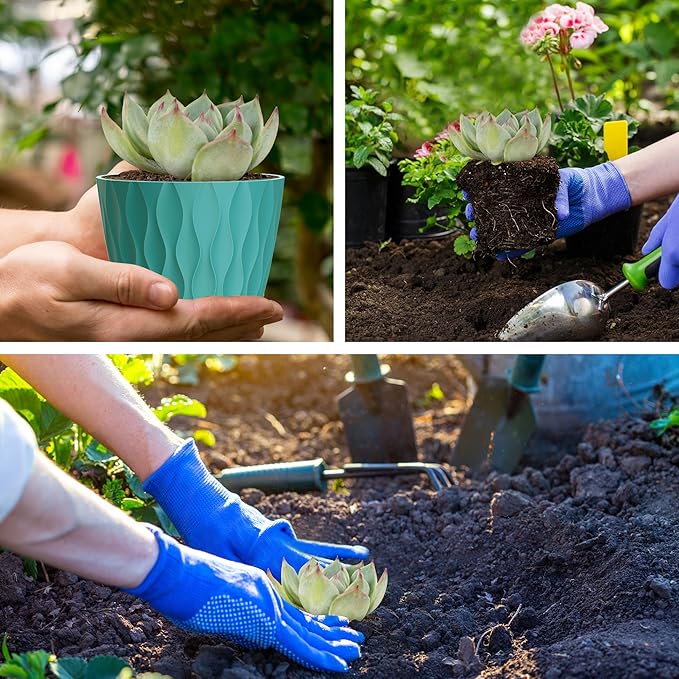 12 Pack 4 Inch Small Plant Pots - Image 4